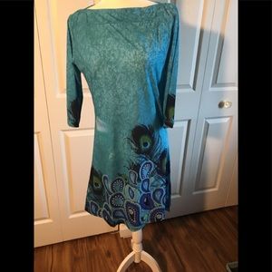 Charles Project NWT Peacock Tunic Dress